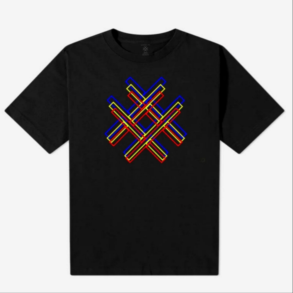 LUCID FC Tri-Logo SS Tee, Medium, Black.
